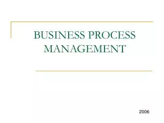 business process management