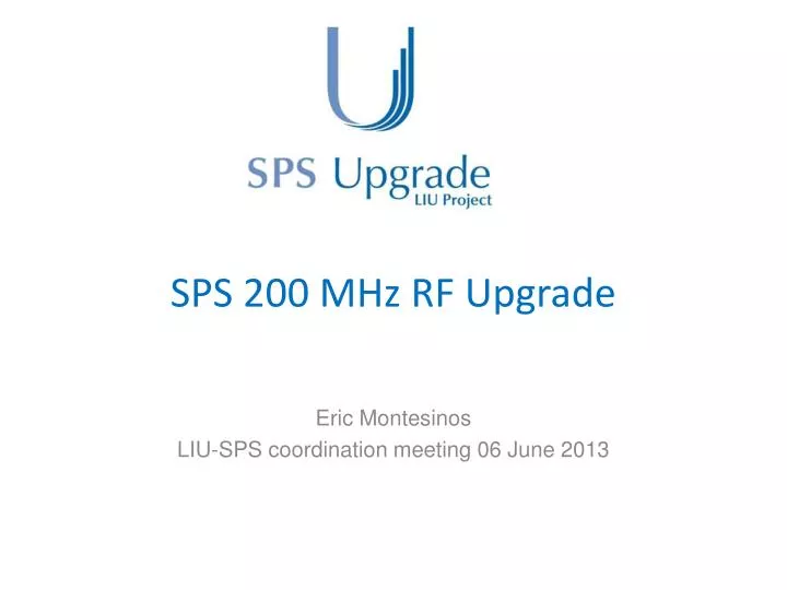 sps 200 mhz rf upgrade
