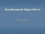 Randomized Algorithms - slide 1