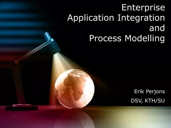 enterprise application integration and process modelling