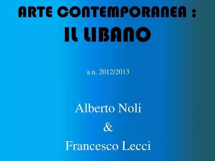 arte contemporanea il libano