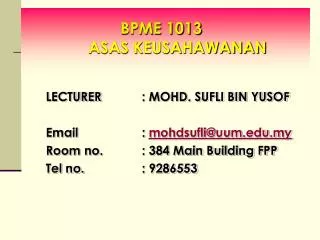 bpme 1013 asas keusahawanan