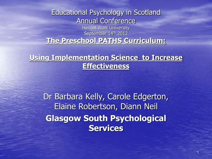 dr barbara kelly carole edgerton elaine robertson diann neil glasgow south psychological services