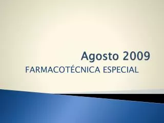 agosto 2009
