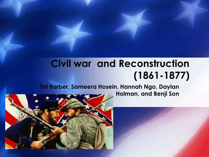 civil war and reconstruction 1861 1877