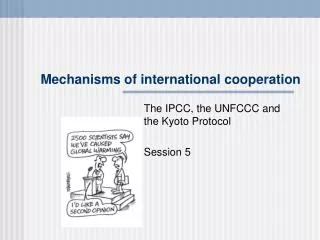 Mechanisms of international cooperation