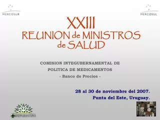 xxiii reunion de ministros de salud