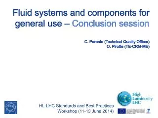 HL-LHC Standards and Best Practices Workshop (11-13 June 2014 )