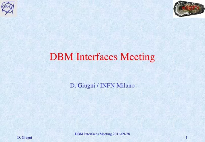 dbm interfaces meeting