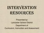 Academic Intervention Strategies in Education - slide 1