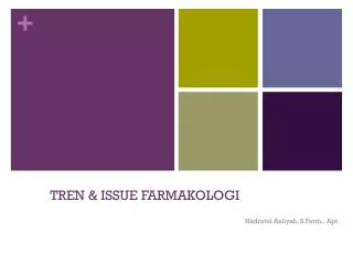 tren issue farmakologi