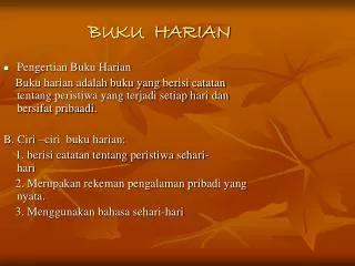 buku harian
