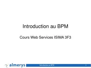 Introduction au BPM
