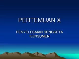 pertemuan x