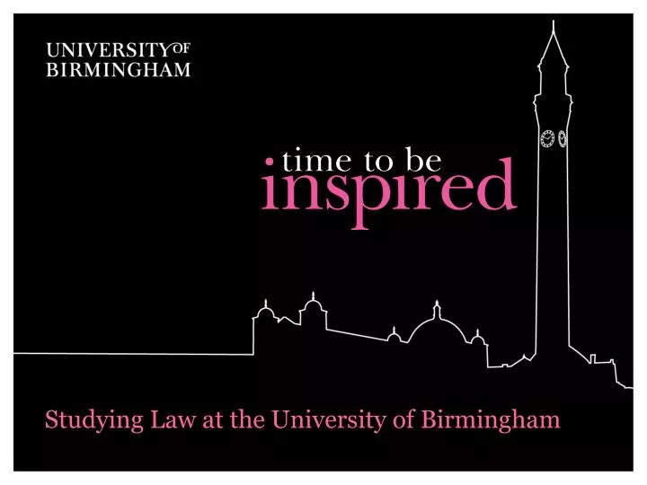 studying law at the university of birmingham