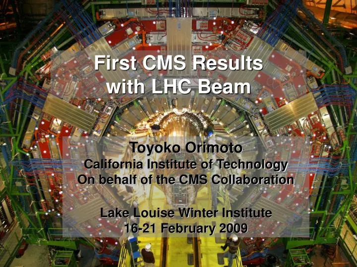 first cms results with lhc beam