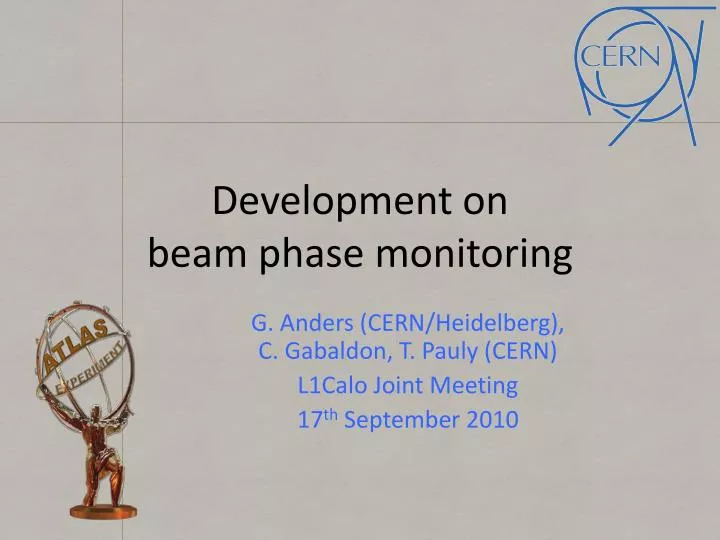 development on beam phase monitoring