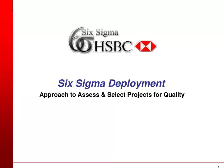 six sigma deployment
