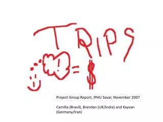 Project Group Report, IPHU Savar, November 2007