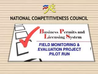 NATIONAL COMPETITIVENESS COUNCIL