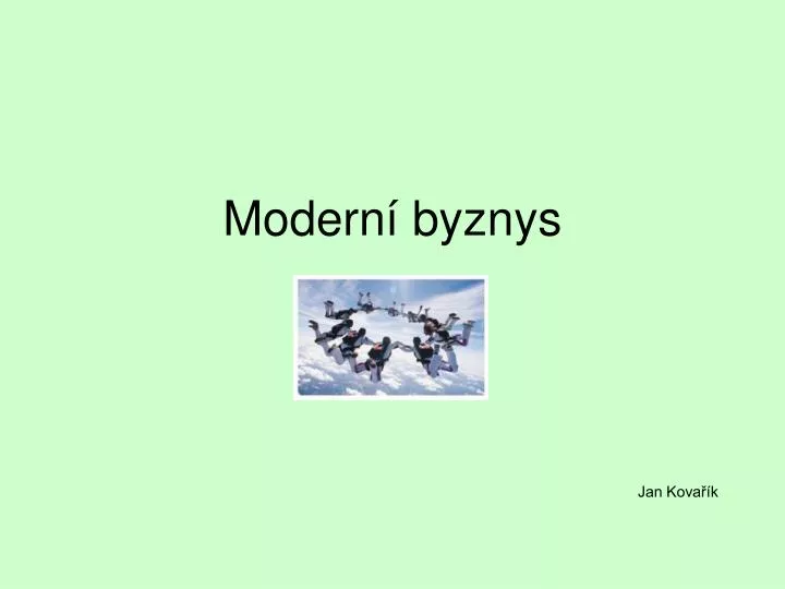 modern byznys