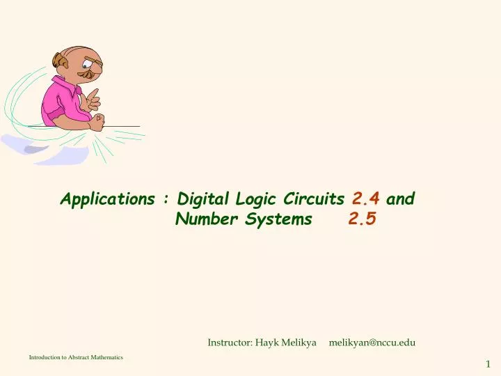 applications digital logic circuits 2 4 and number systems 2 5