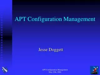 APT Configuration Management