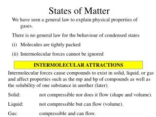 States of Matter