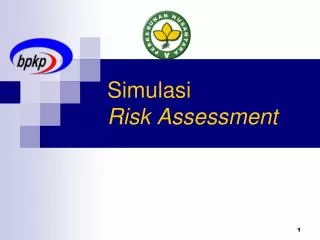 simulasi risk assessment