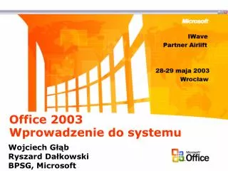 office 2003 wprowadzenie do systemu