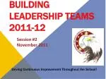 Building Leadership Teams 2011-12 - slide 1