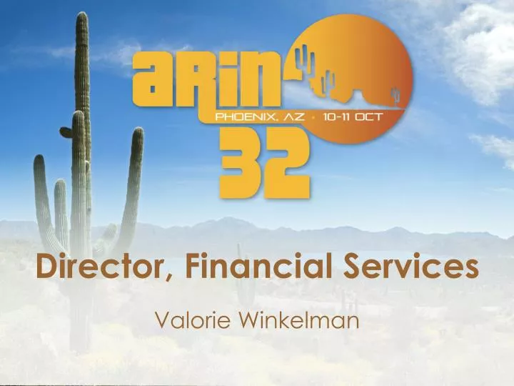 director financial services