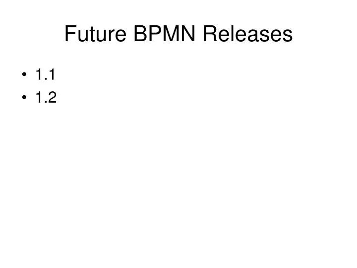 future bpmn releases