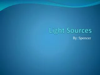 Light Sources