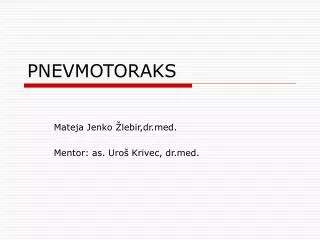 pnevmotoraks