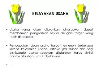 kelayakan usaha