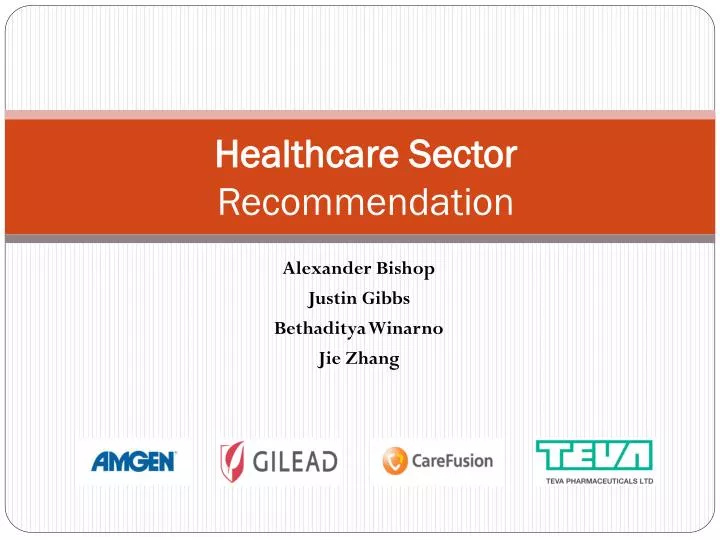 healthcare sector recommendation
