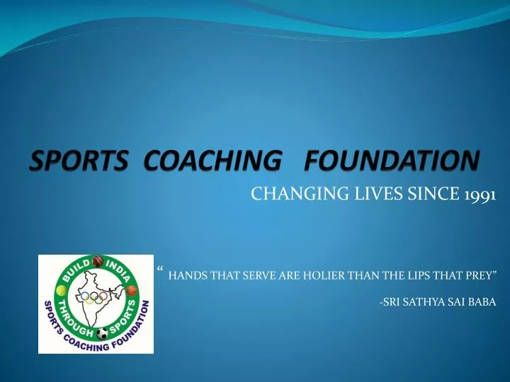 sports coaching foundation
