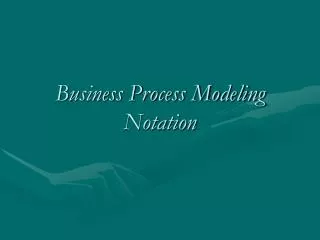 business process modeling notation