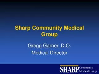 Sharp Community Medical Group