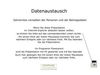 datenaustausch