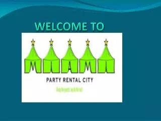 Party Rental City provides All Your Party Needs