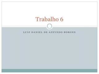 trabalho 6