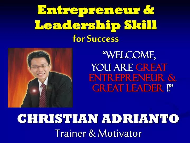 entrepreneur leadership skill for success
