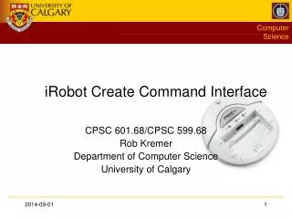 iRobot Create Command Interface