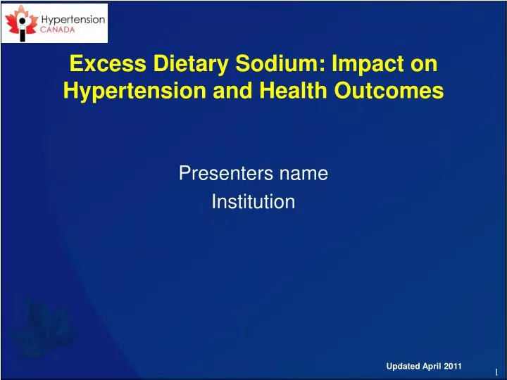 excess dietary sodium impact on hypertension and health outcomes