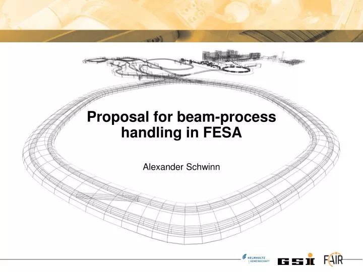proposal for beam process handling in fesa alexander schwinn