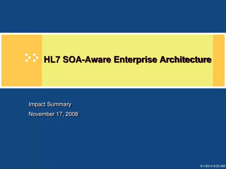 hl7 soa aware enterprise architecture