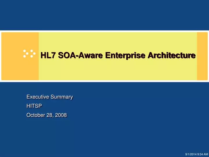 hl7 soa aware enterprise architecture
