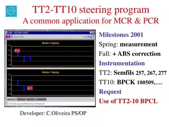 tt2 tt10 steering program a common application for mcr pcr